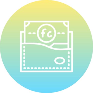 Demokratik Cumhuriyet Cüzdanı Dengeli Özel Düz Vektör Düzeni