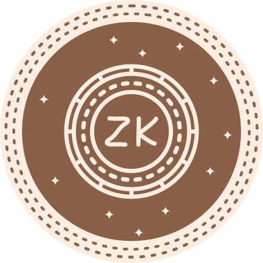 Zambiya Sikkesi Modern Soyut Yaratıcı Tasarım Varlığı