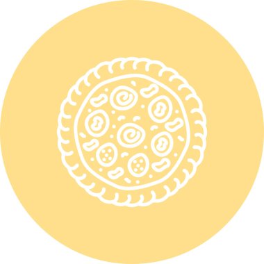 illustration of Pizza isolated vector icon design