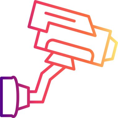 CCTV simge vektör illüstrasyon tasarımı