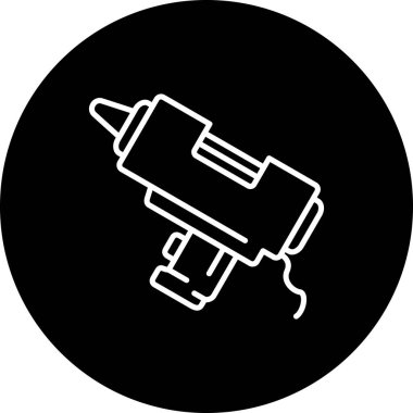 Sıcak Tutkal Silahı Seçkin Markalaştırma Vektörü Varlığı