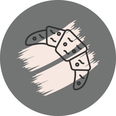 vector illustration of Croissant food icon