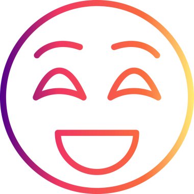 emoji simgesi, web kullanımı için basit tasarım vektör çizimi