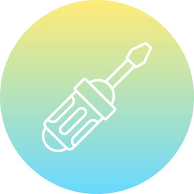 Tornavida simgesi vektör illüstrasyon tasarımı