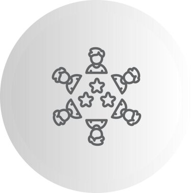 Topluluk Gözden Geçirmesi Ayrı Modern Dijital Tasarım Elemanı