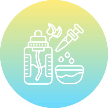 Gerekli yağ şişesi ikonu. Nemlendirici cilt kozmetiği