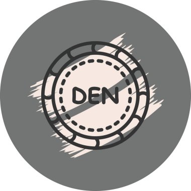 Makedonya madeni para simgesi, para birimi sembolü