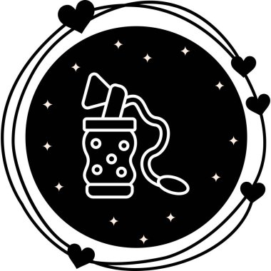 Göğüs simgesi basit düz illüstrasyon