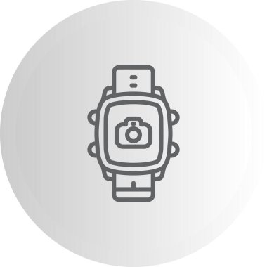 Akıllı Saat Kamerası Eşsiz Web Grafiksel Resimlemesi