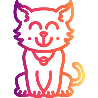 Allık Kedi Belirgin Profesyonel Yaratıcı Grafik Elementi