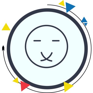 emoji simgesi, web kullanımı için basit tasarım vektör çizimi