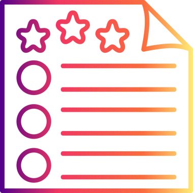 düz geribildirim simgesi vektör çizimi 