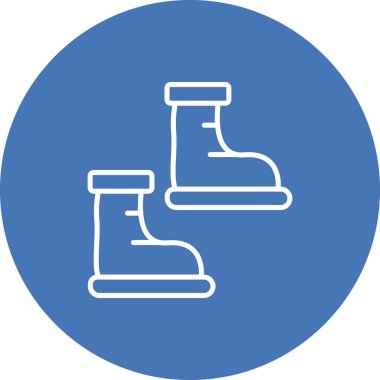 Tıbbi Çizme Çizmesi Düz Simgesi