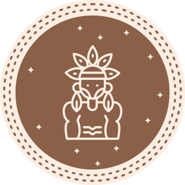 Yerli Kabile Adamı Profesyonel Asgari Web Tasarımı Düzeni