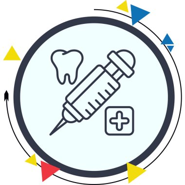 Diş Şırıngası Modern Soyut Yaratıcı Tasarım Varlığı