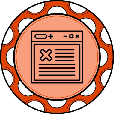 Web Reddedilmiş Simgesi, Basit İllüstrasyon