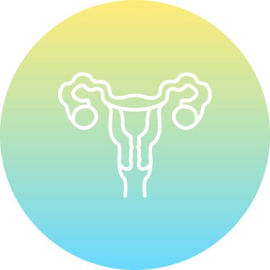 Dişi Üreme Sistemi Dengeli Düz Modern Tasarım Elemanı