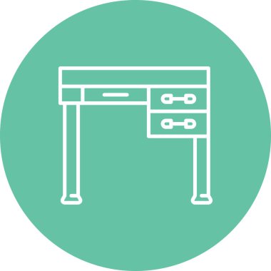 İki çekmeceli basit masa tasarımı