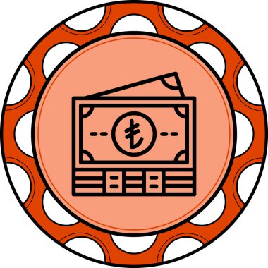 İtalyan Lira Notları Belirgin Vibrant Dijital Grafik Özelliği