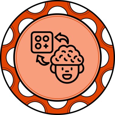 Beyin ve zar sembollerinin gösterimi