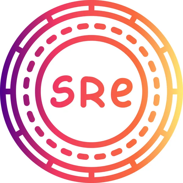 Seyşeller Madeni Para Minimum Düz Yaratıcı Grafik Tasarımı