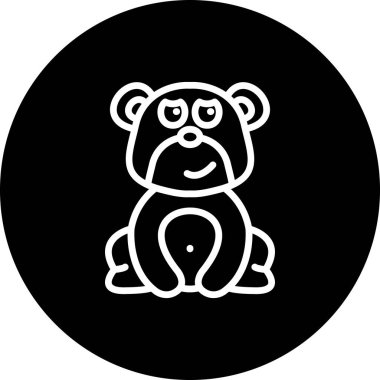 Yuvarlanan Gözlü Ayı Şık Tasarlanmış Yaratıcı Tasarım Elementi