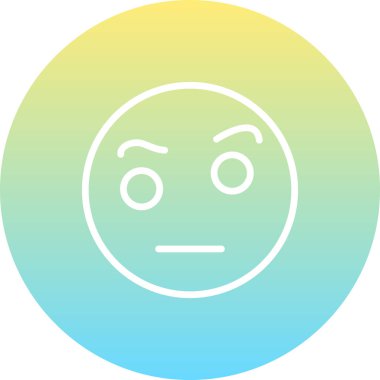 emoji simgesi, web kullanımı için basit tasarım vektör çizimi