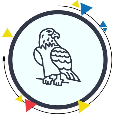 Kartal simgesi vektör illüstrasyon tasarımı