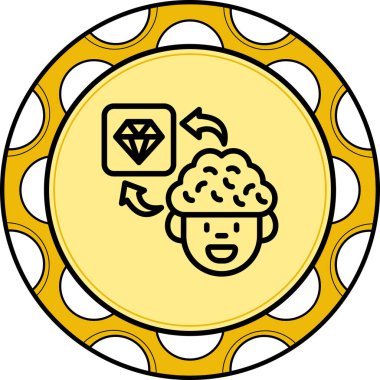 Çizgi film karakteri elması beyinle takas ediyor.