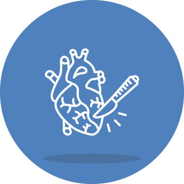 Şırınga ve bıçakla kalp çizimi