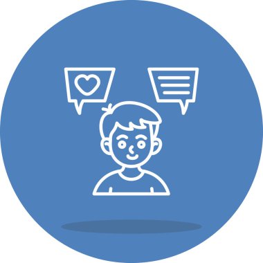 Kullanıcı Görüşü simgesi. Genç bir çocuğun tasviri