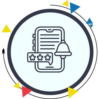 İnceleme Bildirimi Zarif Modern Yaratıcı Sanat Sembolü