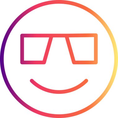 emoji simgesi, web kullanımı için basit tasarım vektör çizimi