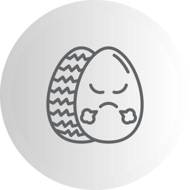 Farklı şekillerde iki üzgün yumurta.