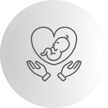 Bebek Bakımı Premium Zarif Dijital Tasarım Sembolü