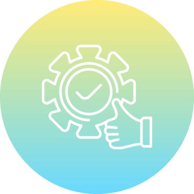 düz geribildirim simgesi vektör çizimi 