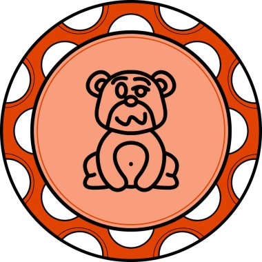 Sarhoş Ayı Ayırıcı Modern Dijital Tasarım Elemanı