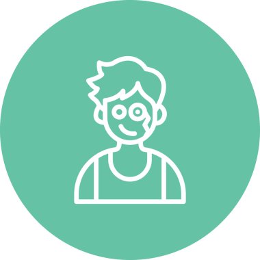 Erkek Tek Göz Seçkin Markalı Vektör Varlığı