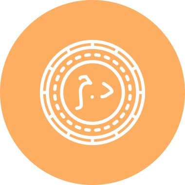 Sahra Arap Sikkesi Yenilikçi Düz Ürün Tasarım Sembolü