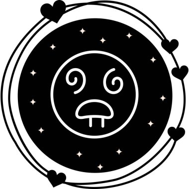 emoji simgesi, web kullanımı için basit tasarım vektör çizimi