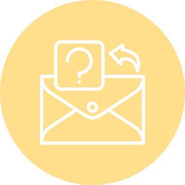 soru web simge vektör çizim