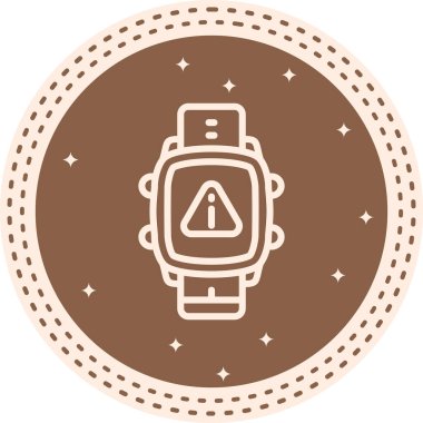 Akıllı Saat Hatası Profesyonel Temiz Düz Grafik Özelliği