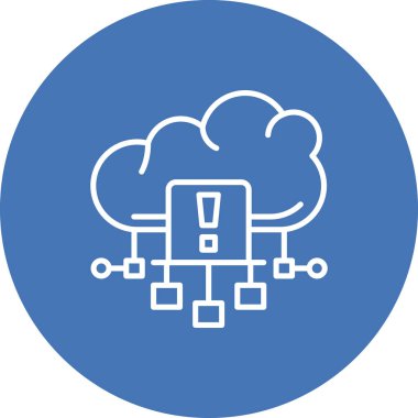 Bulut Tehdidi Tespit Yaratıcı Modern Düz Vektör Tasarımı