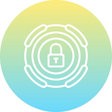 kilit web simge vektör çizim