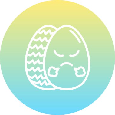 Paskalya Buharlı Yumurta Zarif Modern Yaratıcı Sanat Sembolü