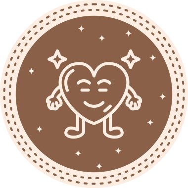 Yüksek Çözünürlüklü Dinamik Tasarımlı Mutlu Rahatlamış Kalp