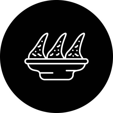 Tavuk Kanatları Kızartma Eşsiz Düz Dijital Tasarım Nesnesi