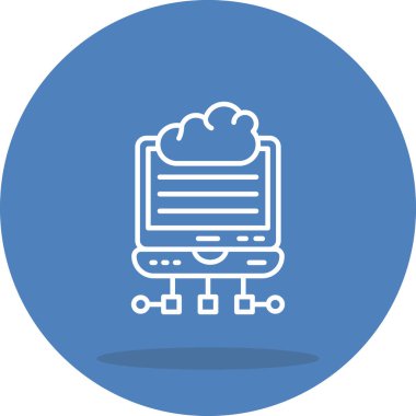 Bulut Kenarı Hesaplama Zarif Modern Yaratıcı Sanat Sembolü