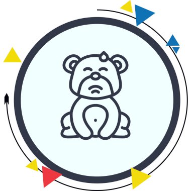 Utangaç Ayı Yenilikçi Modern Yaratıcı Grafik Özelliği