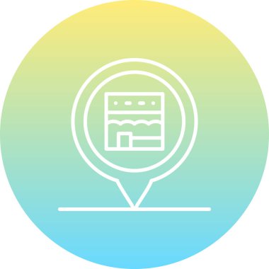 Kabe Konumu Asgari Vektör Sanatı Özelliği